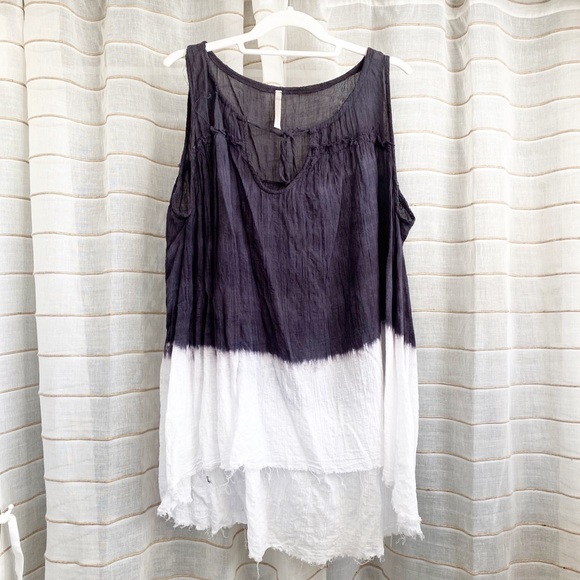 Mono B Tops - Nordstrom Mono B Cotton Tie Dye Self Tie Tank Top